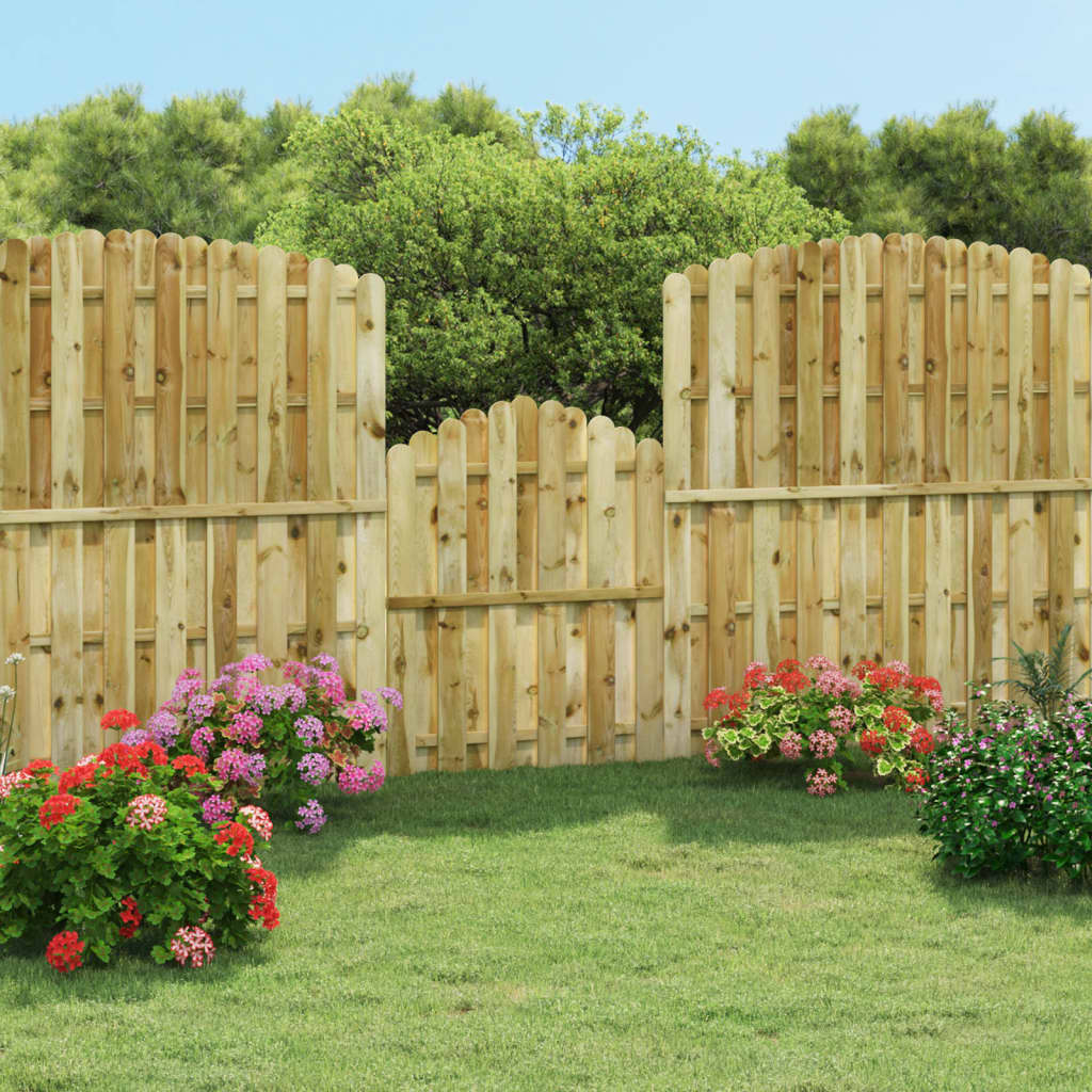 VidaXL Poort 100x125 cm geïmpregneerd groenenhout