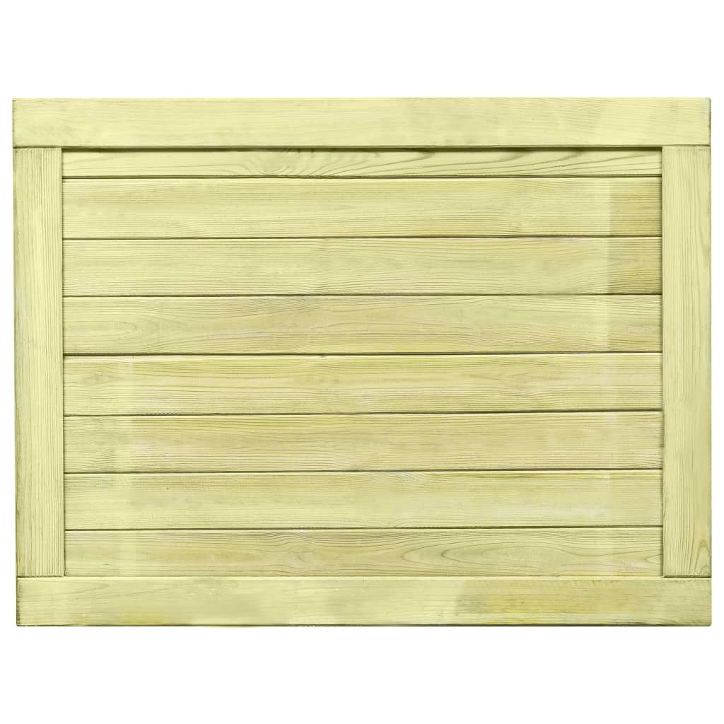 VidaXL Poort 75x100 cm geïmpregneerd groenenhout