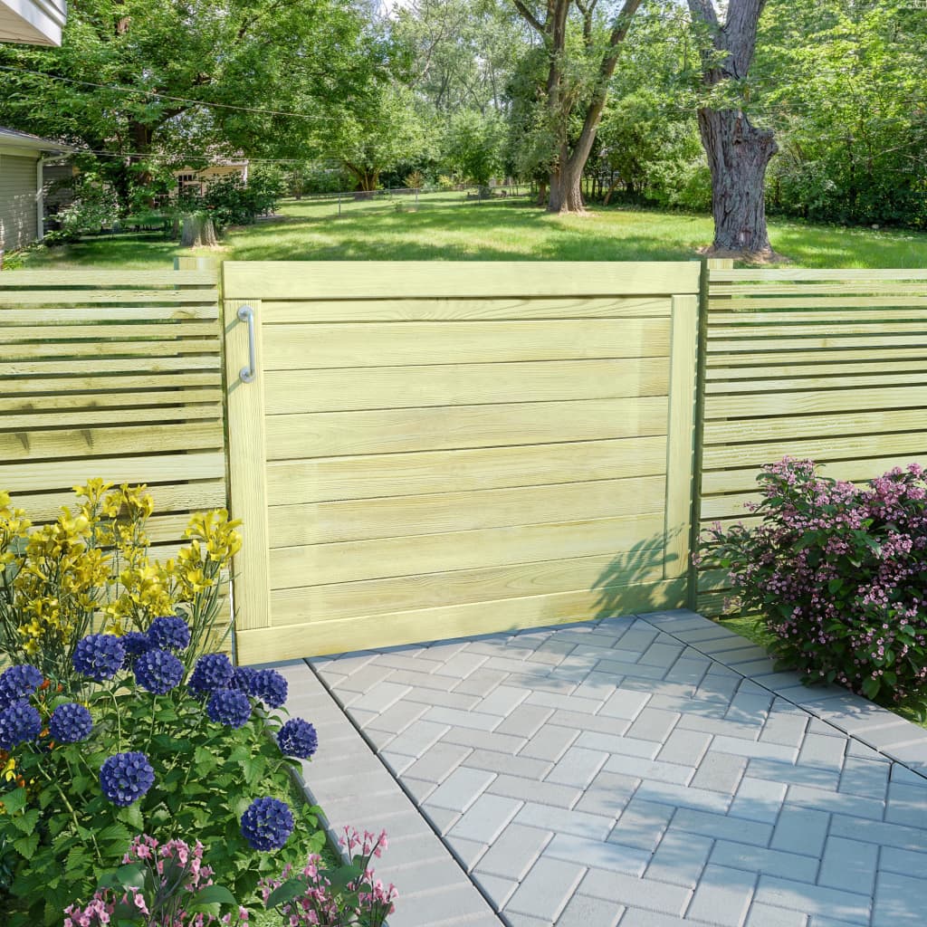 VidaXL Poort 75x100 cm geïmpregneerd groenenhout