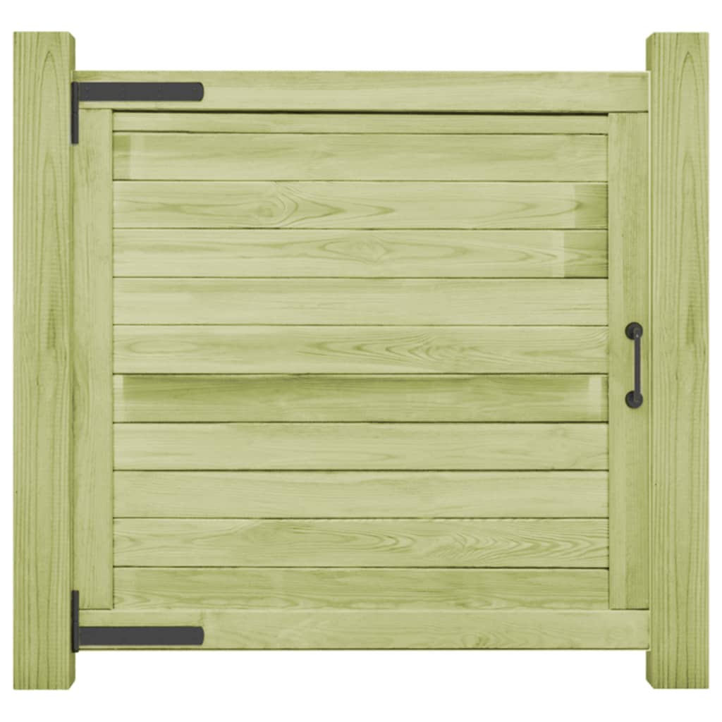 VidaXL Poort 100x100 cm geïmpregneerd groenenhout