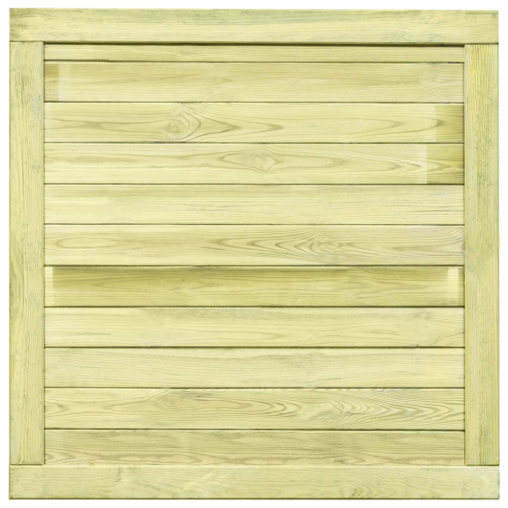 VidaXL Poort 100x100 cm geïmpregneerd groenenhout