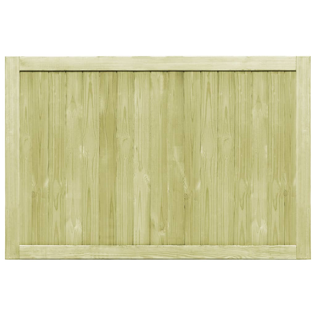 VidaXL Poorten 2 st 300x100 cm geïmpregneerd groenenhout