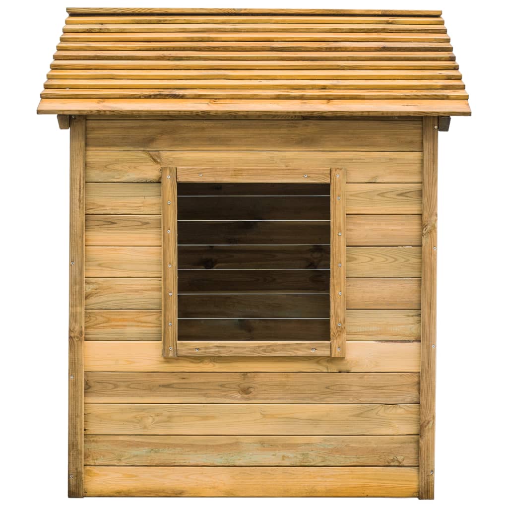 VidaXL Buitenspeelhuis 120x120x146 cm groenhout