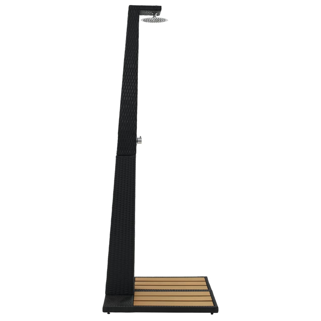 Vidaxl buitendouche poly rotan hkc