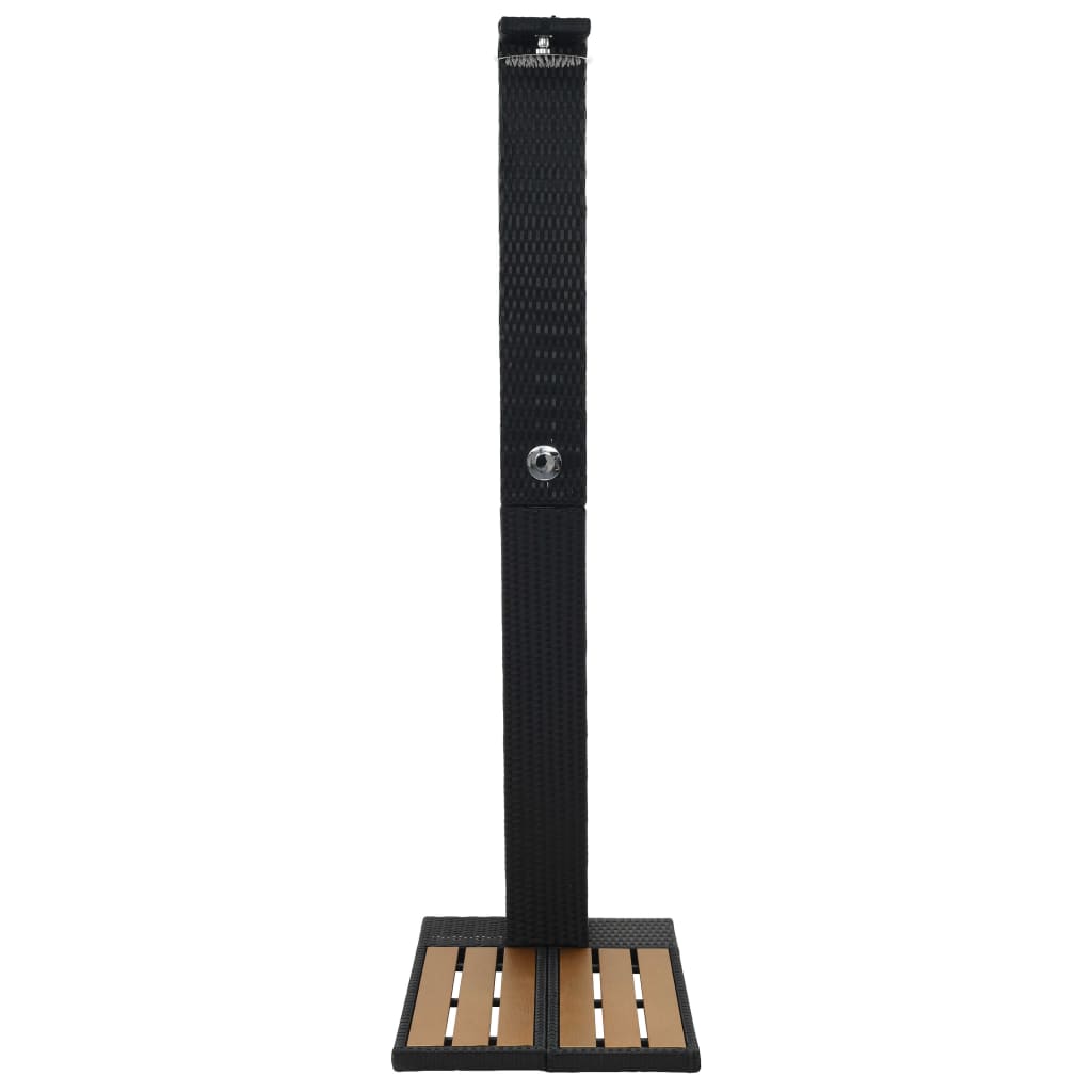 Vidaxl buitendouche poly rotan hkc