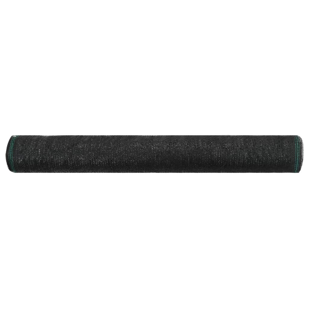 Vidaxl tennisscherm 1x25m hdpe zwart