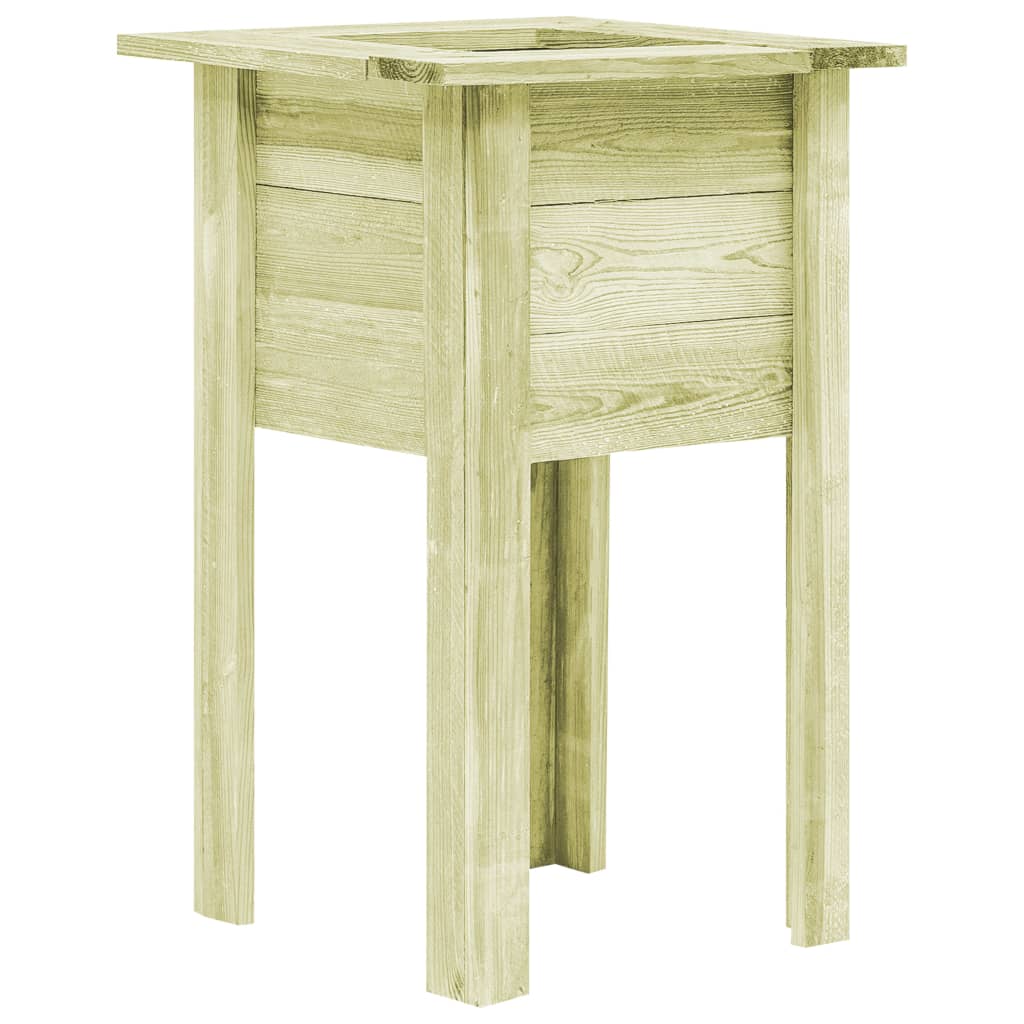 VidaXL Plantenbak ingezoomd met voeten 50x50x80 cm gezaagd hout