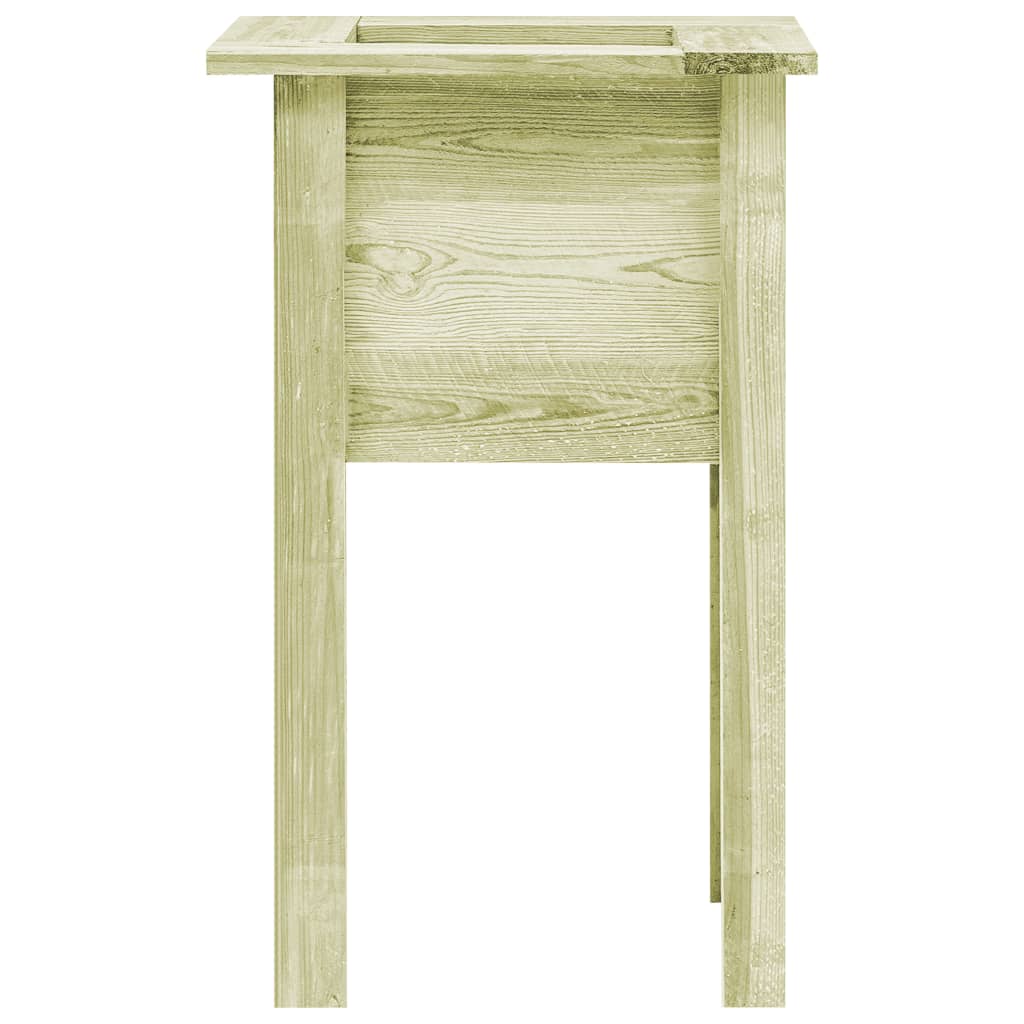 VidaXL Plantenbak ingezoomd met voeten 50x50x80 cm gezaagd hout