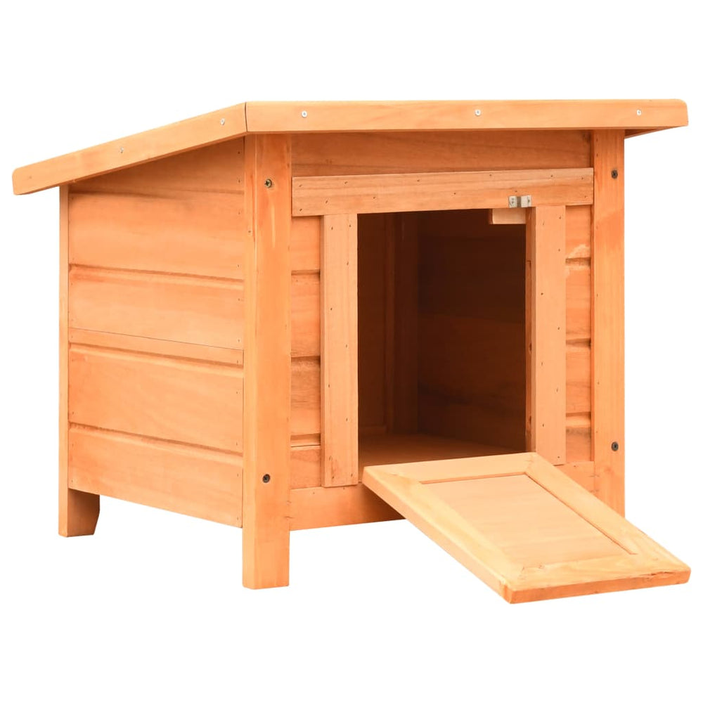Vidaxl kattenhuis 50x46x43,5 cm massief groen- en vurenhout