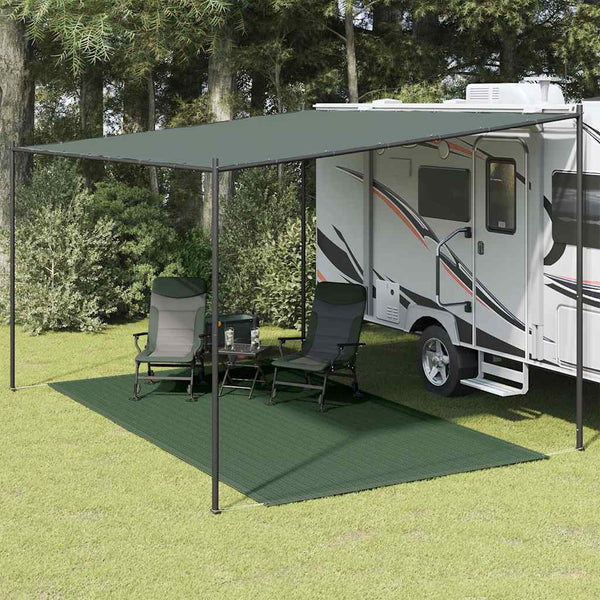 Vidaxl tenttapijt 250x400 cm hdpe donkergroen