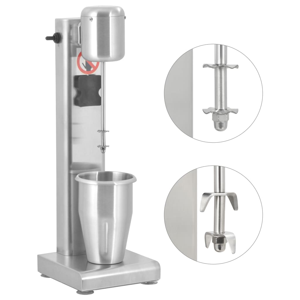 Vidaxl milkshakemixer 1 l roestvrij staal