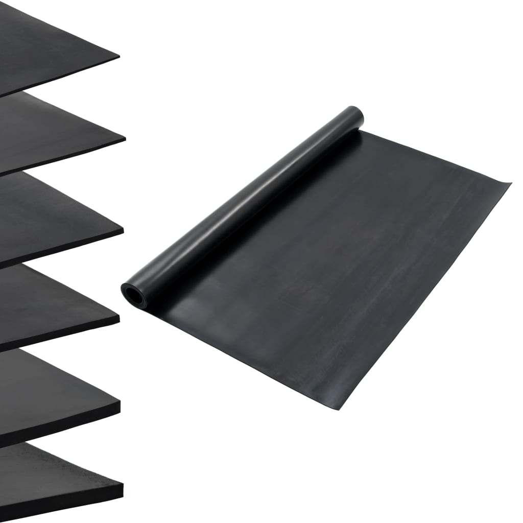Vidaxl vloermat antislip 3 mm glad 1,2x2 m rubber