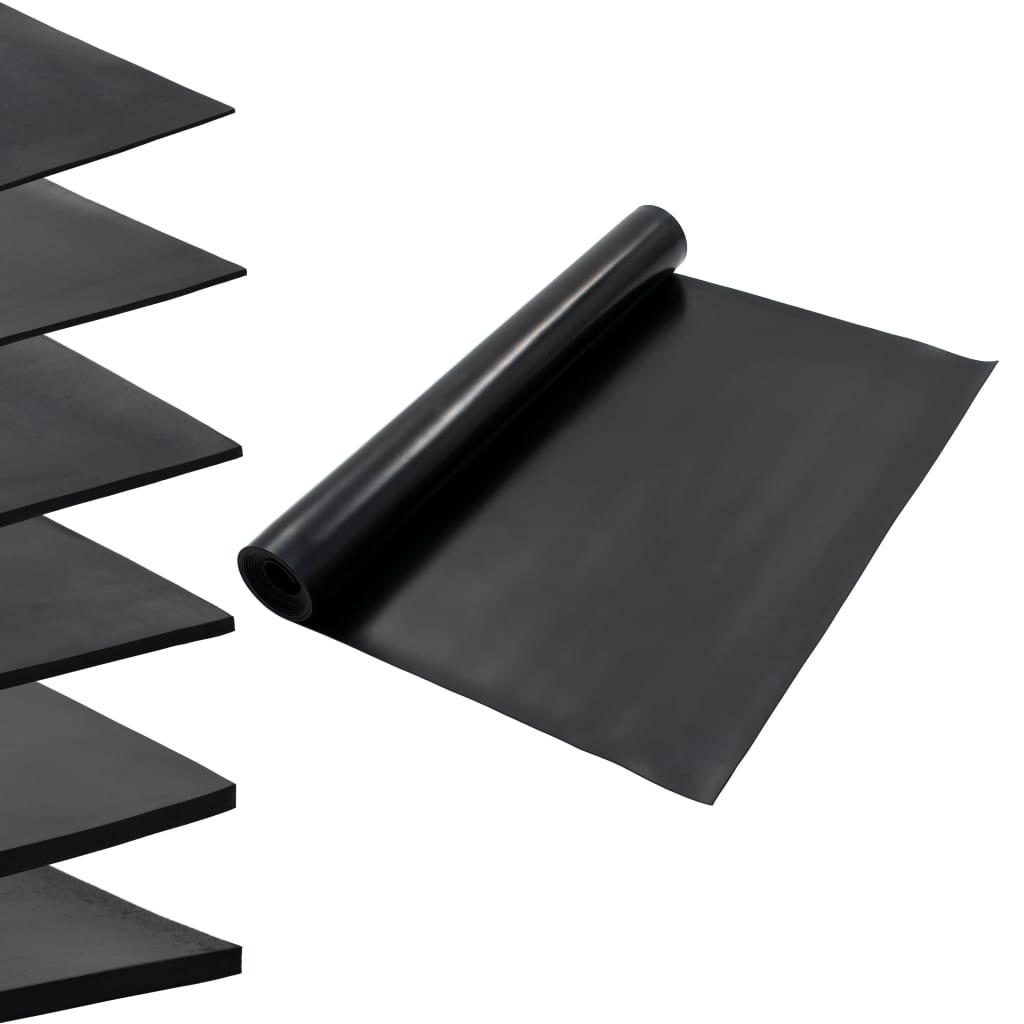 Vidaxl vloermat antislip 3 mm glad 1,2x5 m rubber
