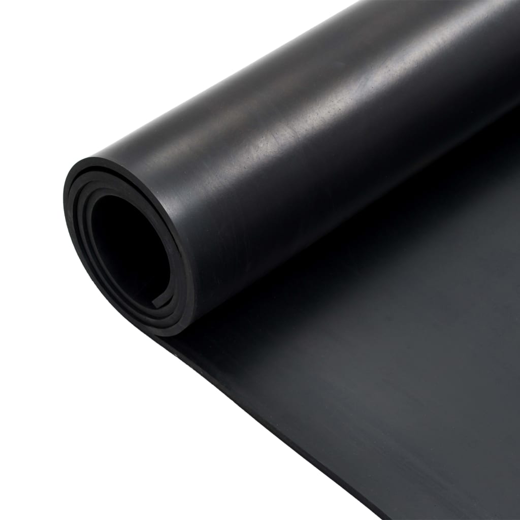 Vidaxl vloermat antislip 6 mm glad 1,2x2 m rubber
