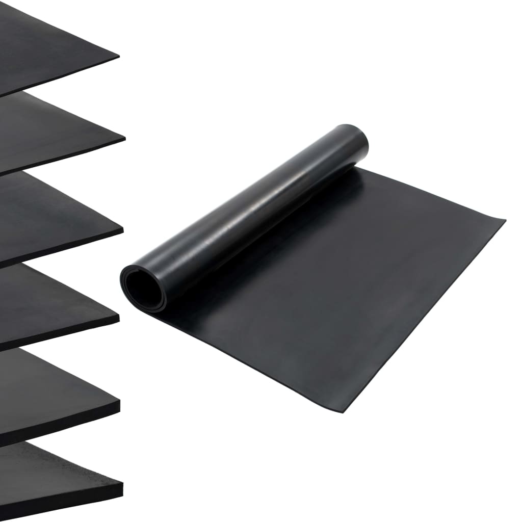 VidaXL Vloermat antislip 8 mm glad 1,2x2 m rubber