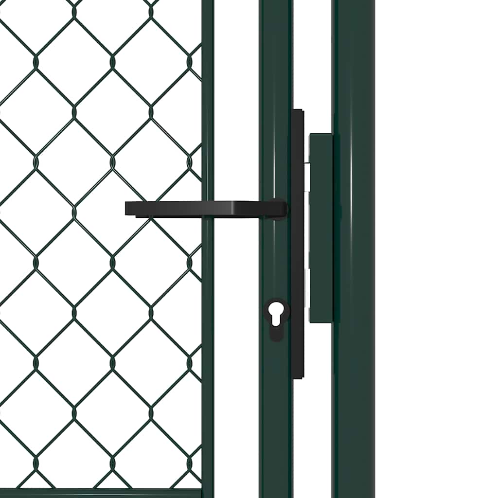 Vidaxl tuinpoort staal 100x125 cm groen