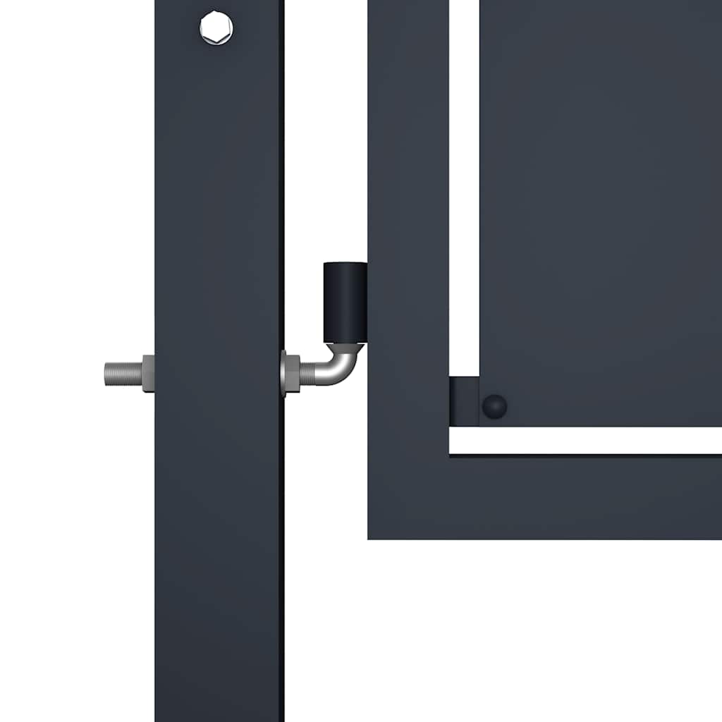 Vidaxl poort 100x125 cm staal antraciet