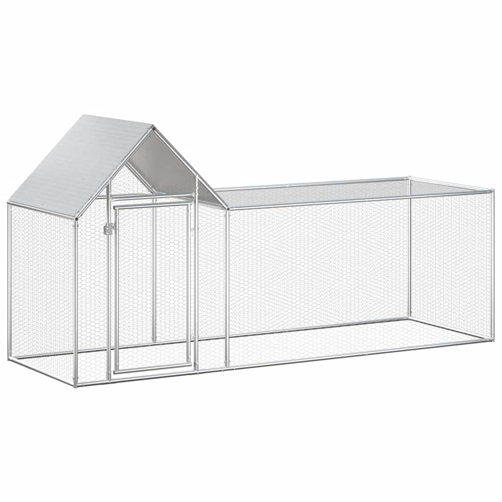 Vidaxl kippenren 3x1x1,5m gegalvaniseerd staal