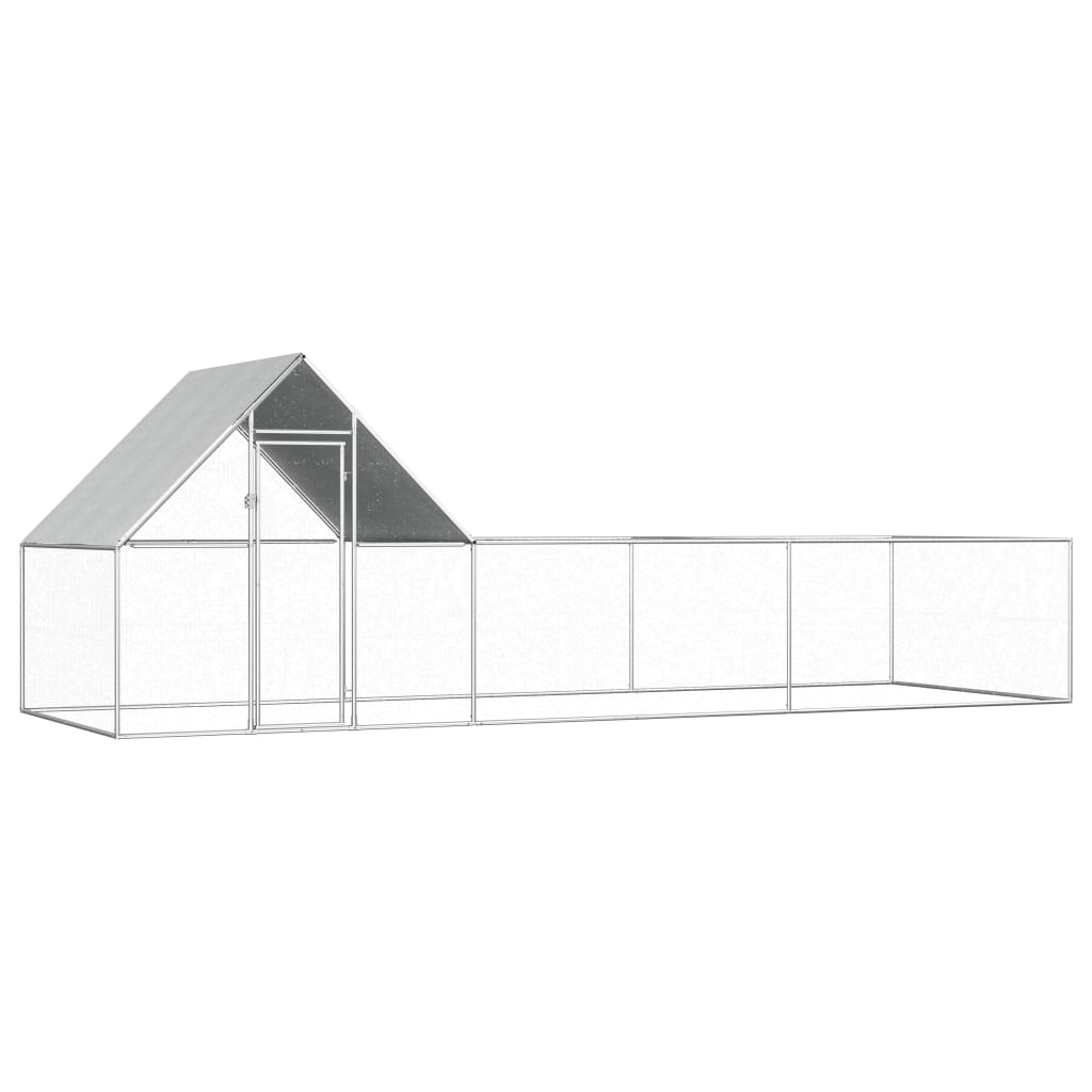 VidaXL Kippenren 6x2x2m gegalvaniseerd staal