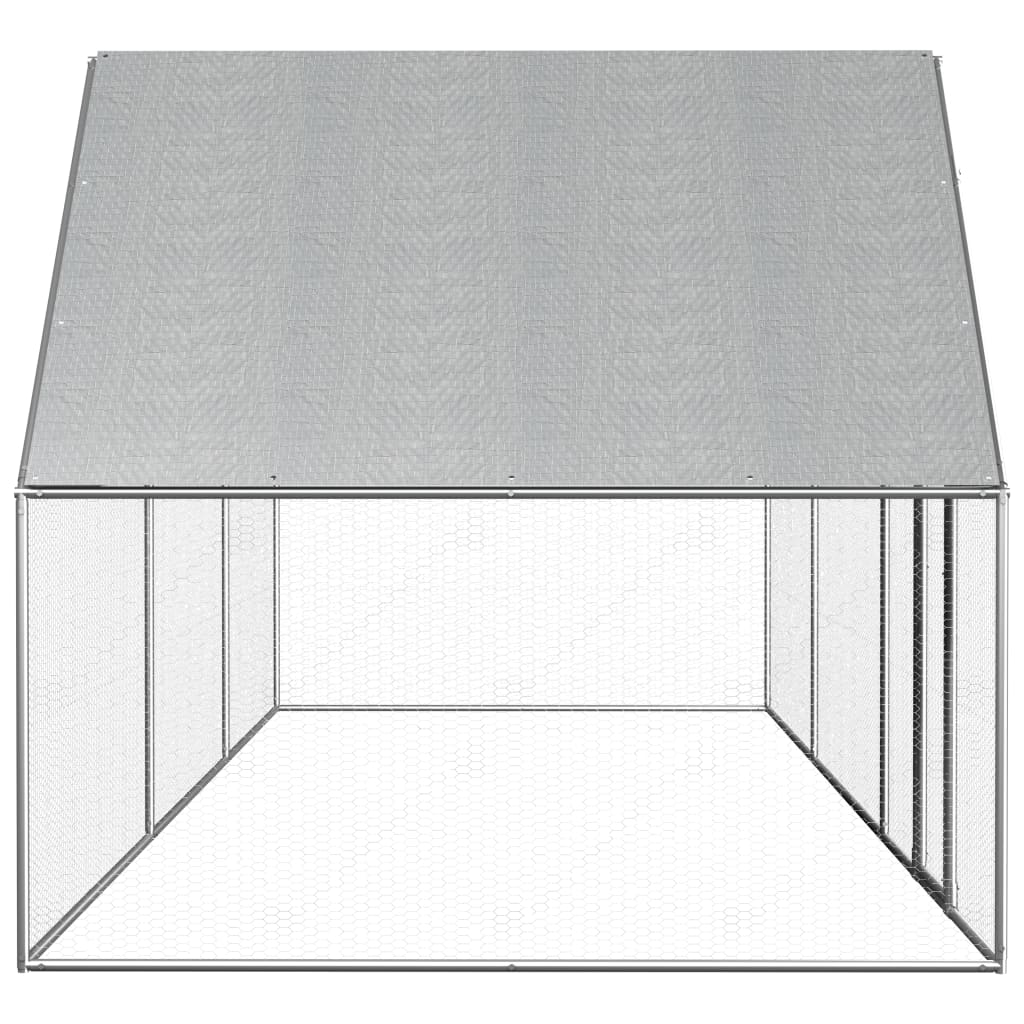 VidaXL Kippenren 6x2x2m gegalvaniseerd staal