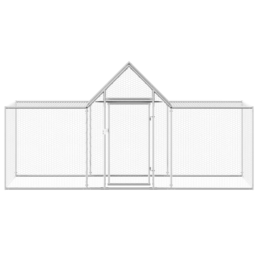 Vidaxl kippenren 3x1x1,5m gegalvaniseerd staal