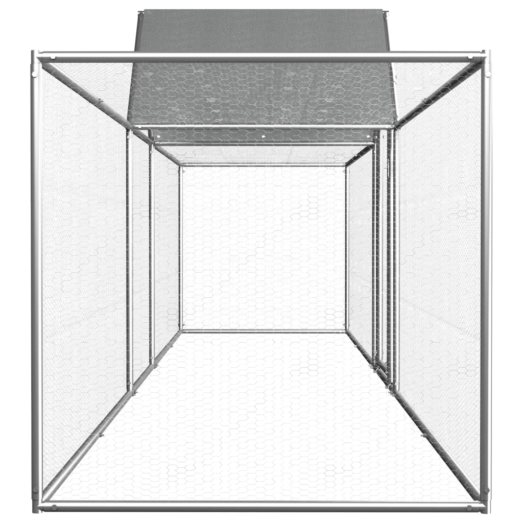 VidaXL Kippenren 5x1x1,5m gegalvaniseerd staal