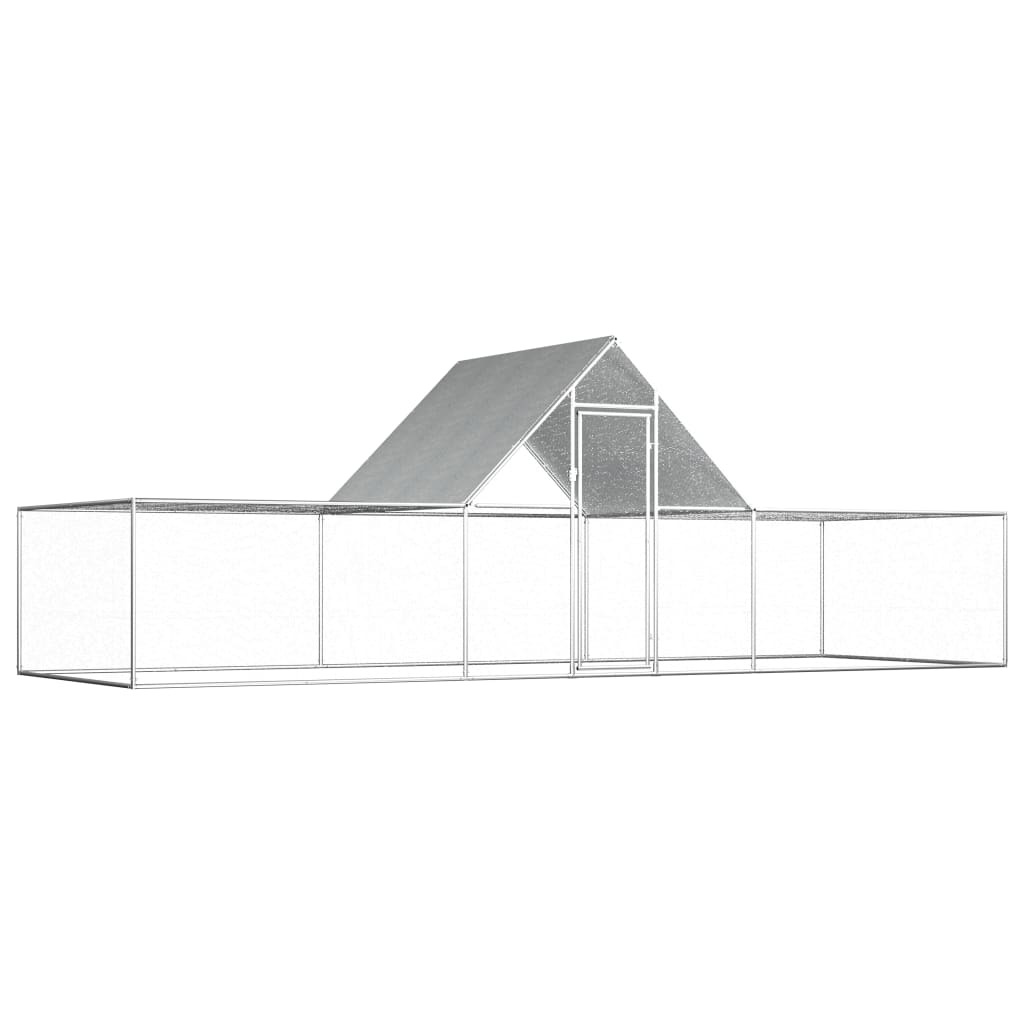VidaXL Kippenren 6x2x2m gegalvaniseerd staal