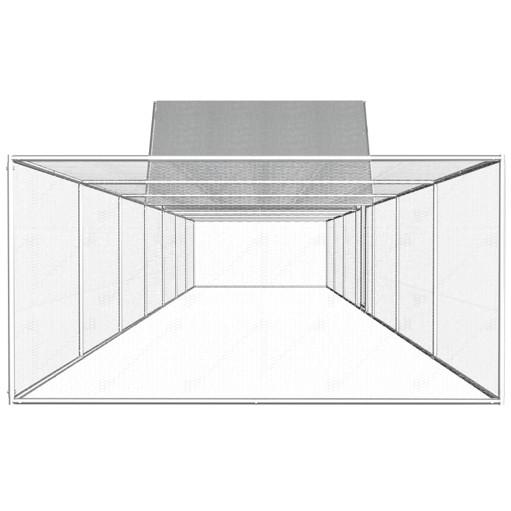 VidaXL Kippenren 14x2x2m gegalvaniseerd staal