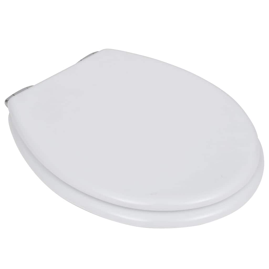 VidaXL Toiletbril met softclosedeksel 2 st MDF wit