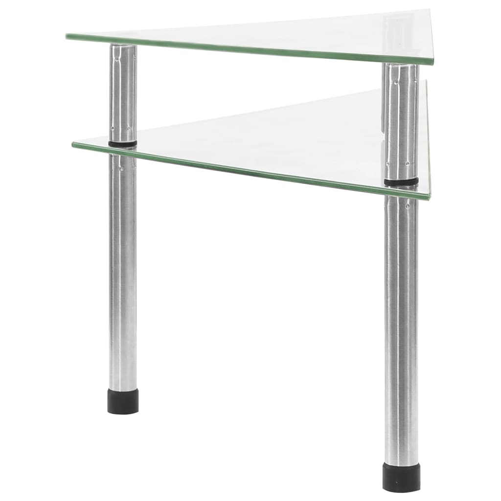 Vidaxl keukenschap 49,5x35x19 cm gehard glas transparant