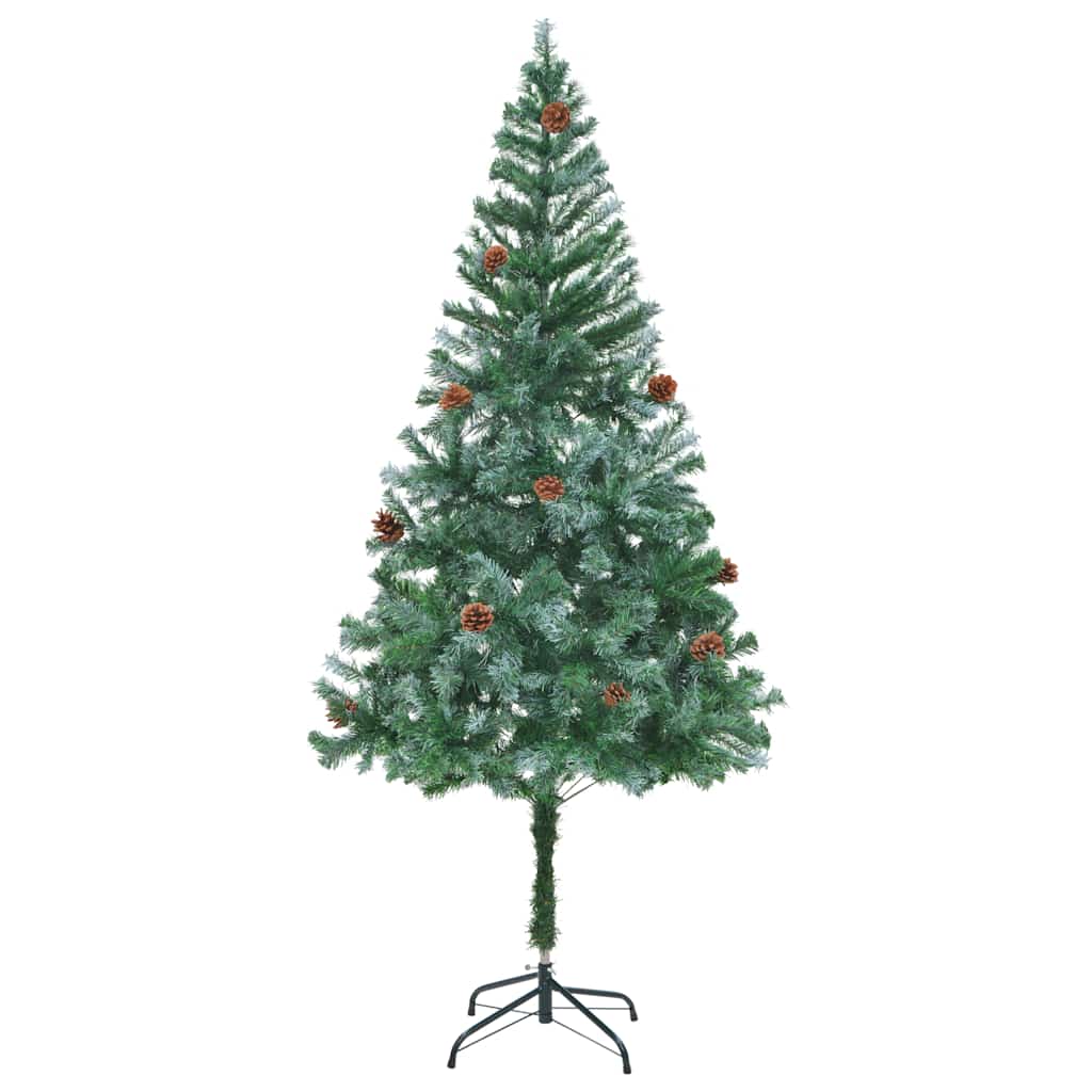 Vidaxl kunstkerstboom met dennenappels 180 cm