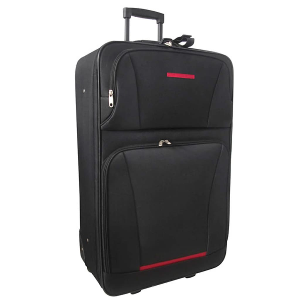 Vidaxl reisbagageset zwart 5-delig