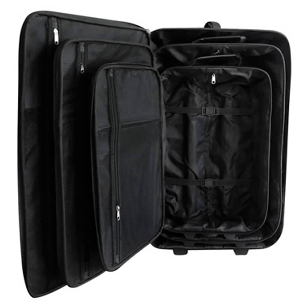 Vidaxl reisbagageset zwart 5-delig