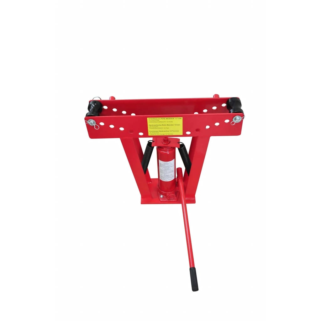VidaXL Hydraulische pijpenbuiger 12 ton met 6 mallen