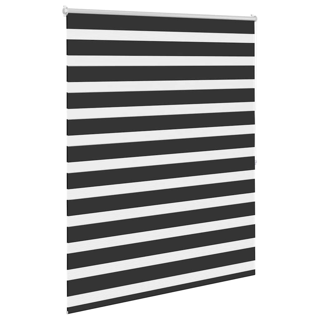 Vidaxl zebra rolgordijn 120,9 x 175 cm stofbreedte 116,7 cm zwart