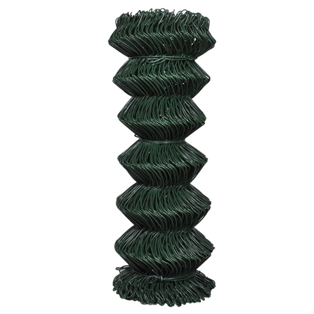 Vidaxl gaashek 1x15m staal groen