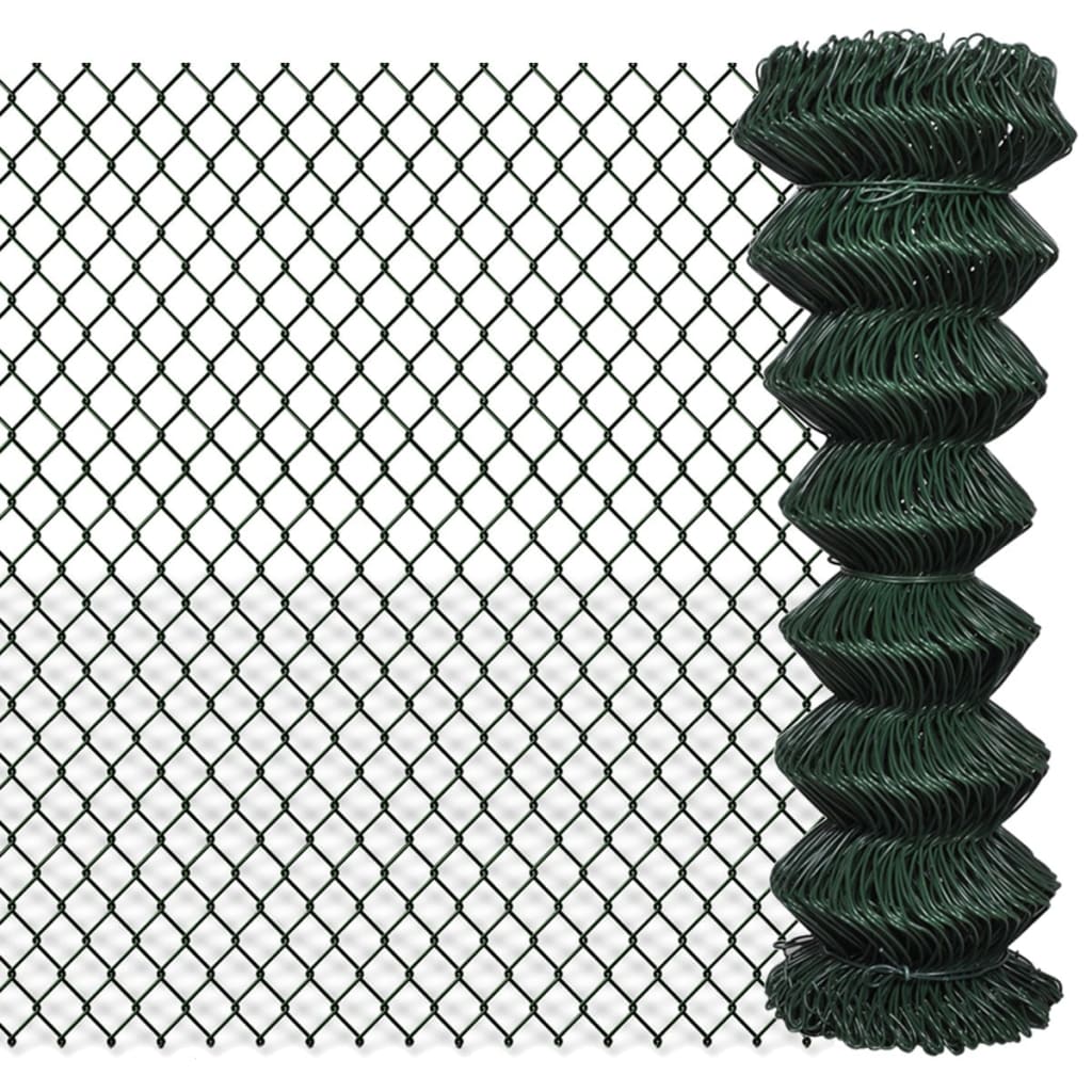 Vidaxl gaashek 1,25x15m staal groen
