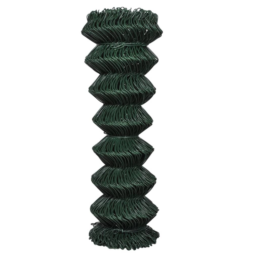 Vidaxl gaashek 1,25x15m staal groen