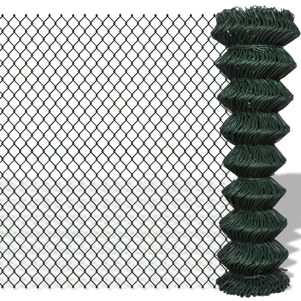 Vidaxl gaashek 1,5x15m staal groen