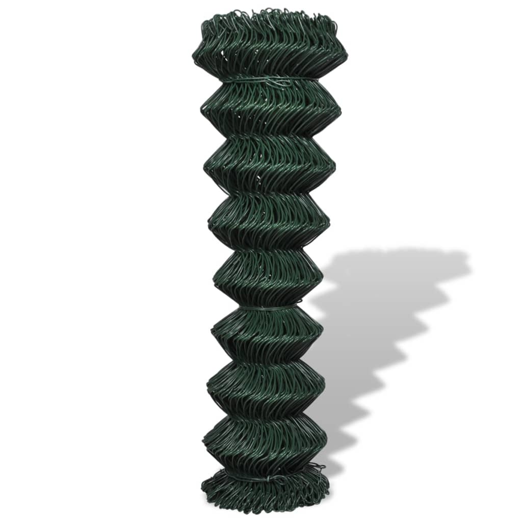 Vidaxl gaashek 1,5x15m staal groen