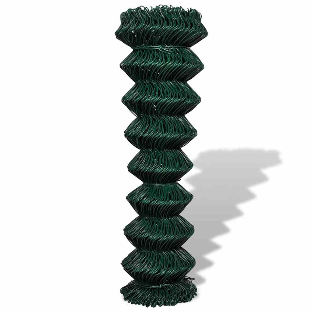 Vidaxl gaashek 1,5x25m staal groen