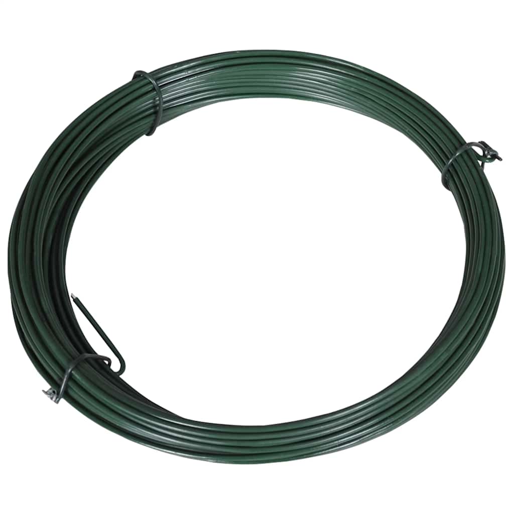 Vidaxl hekbinddraad 25 m 1,4 2 mm staal groen