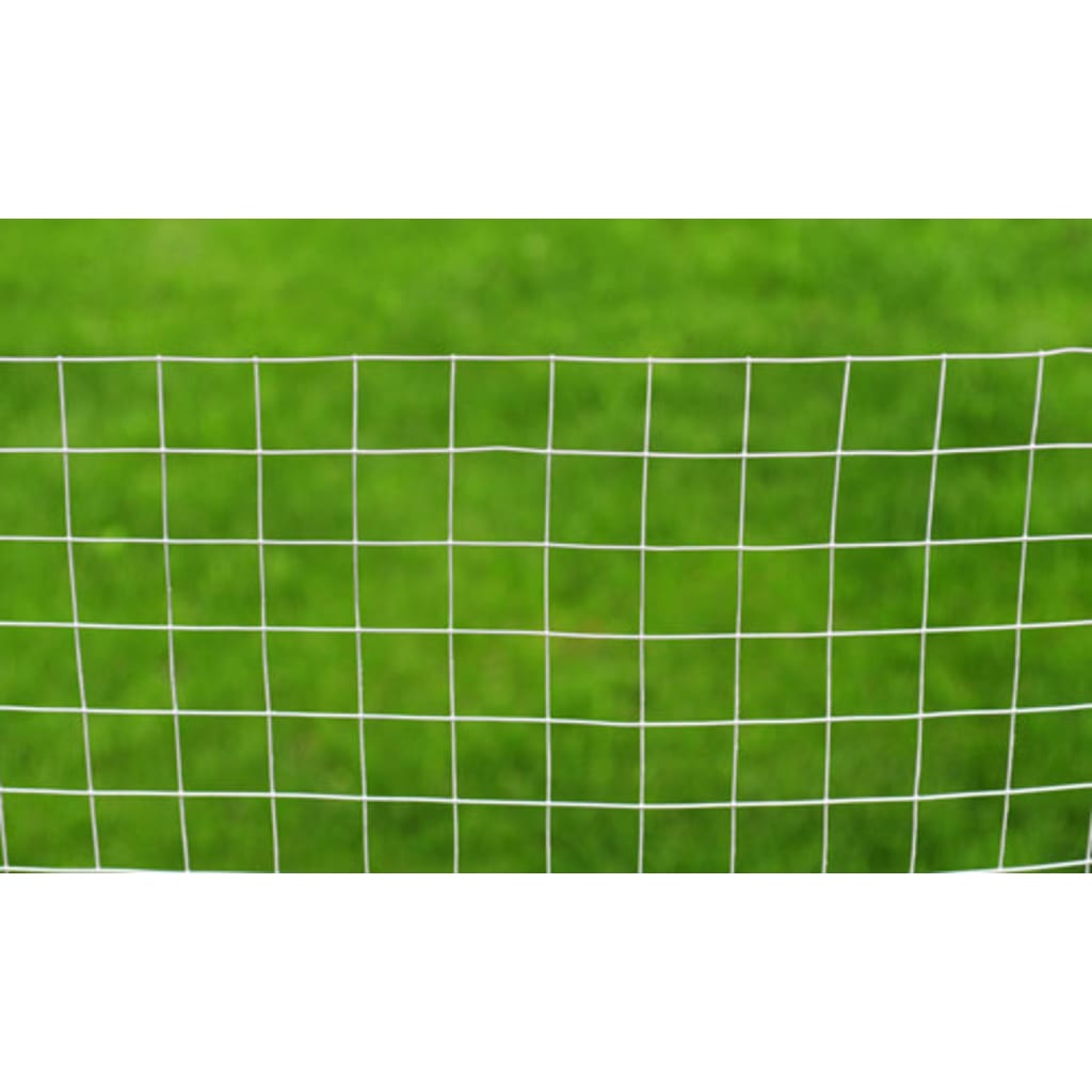 Vidaxl kippengaas 10x1m gegalvaniseerd staal zilverkleurig