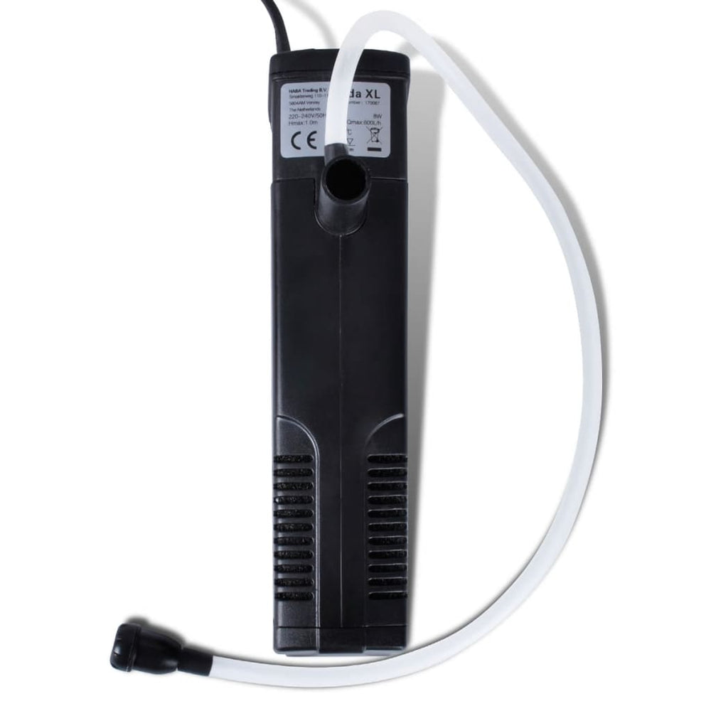 Vidaxl aquariumfilterpomp met actieve koolstof 600 lu