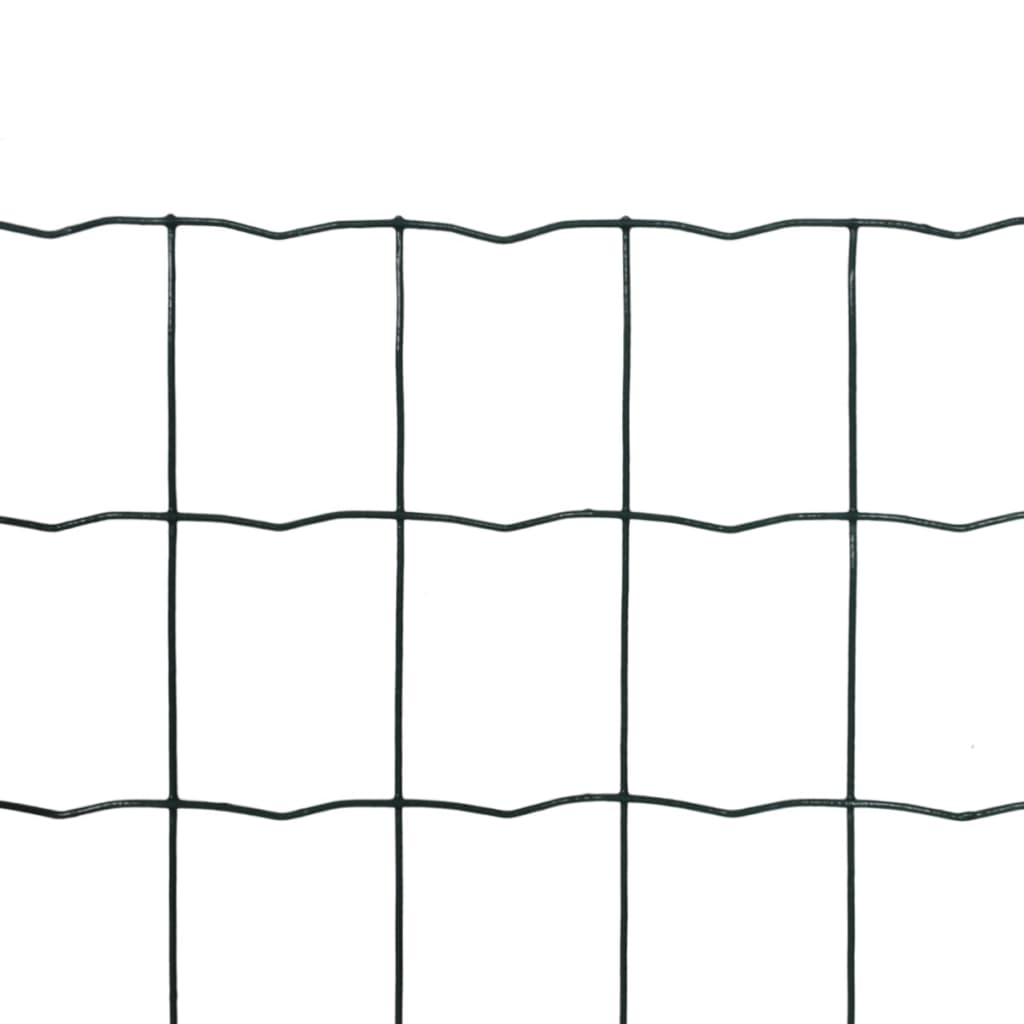 Vidaxl eurohek 10x0,8m staal groen