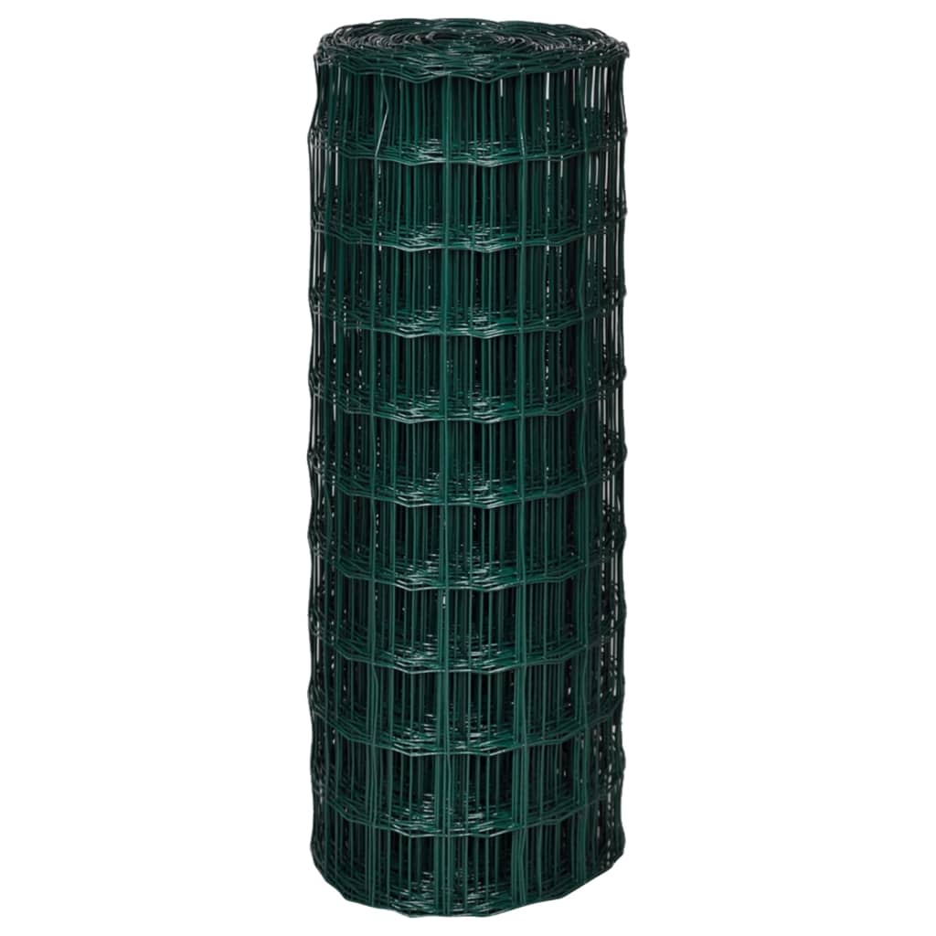 Vidaxl eurohek 10x1,0m staal groen