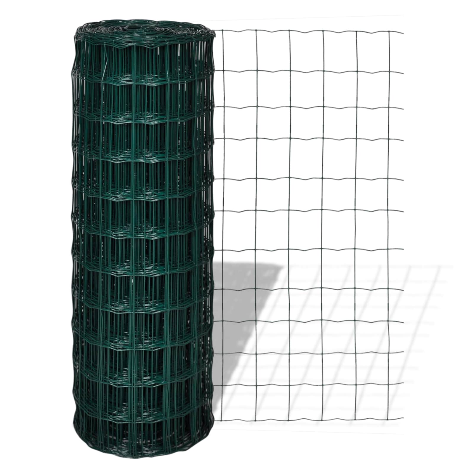 Vidaxl euro hek groen 1000 x 180 cm pvc-gecoat ijzer