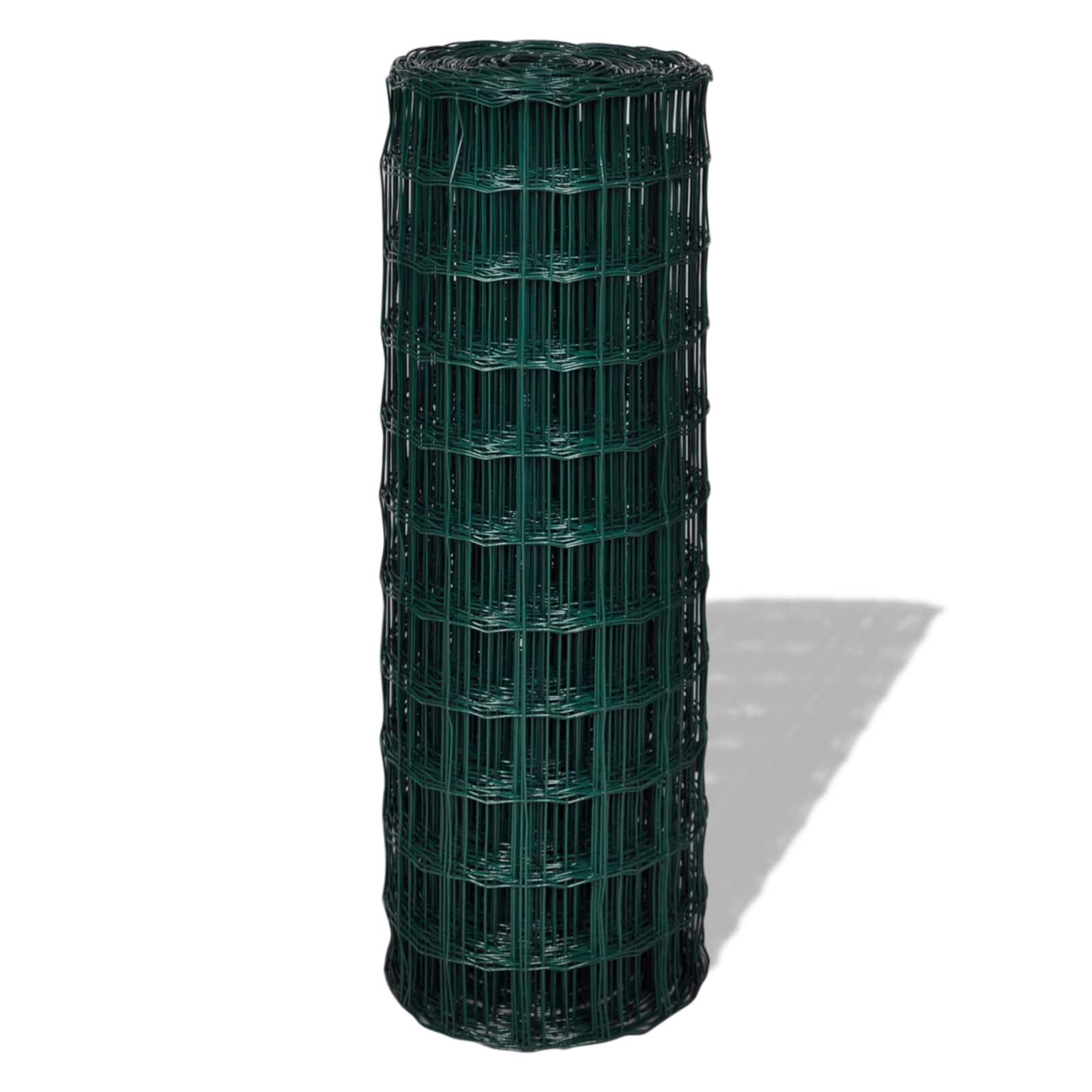 Vidaxl euro hek groen 1000 x 180 cm pvc-gecoat ijzer