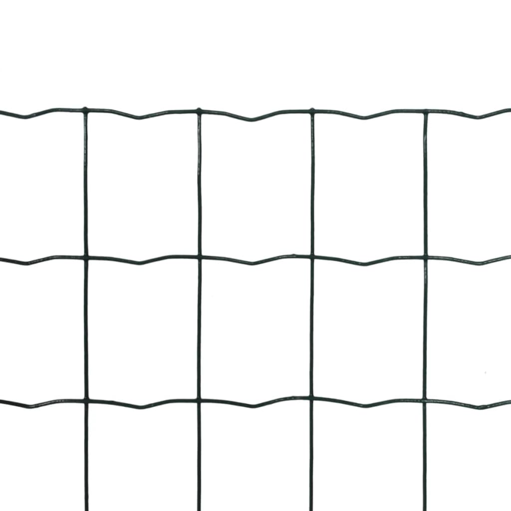 Vidaxl eurohek 25x1,2m staal groen