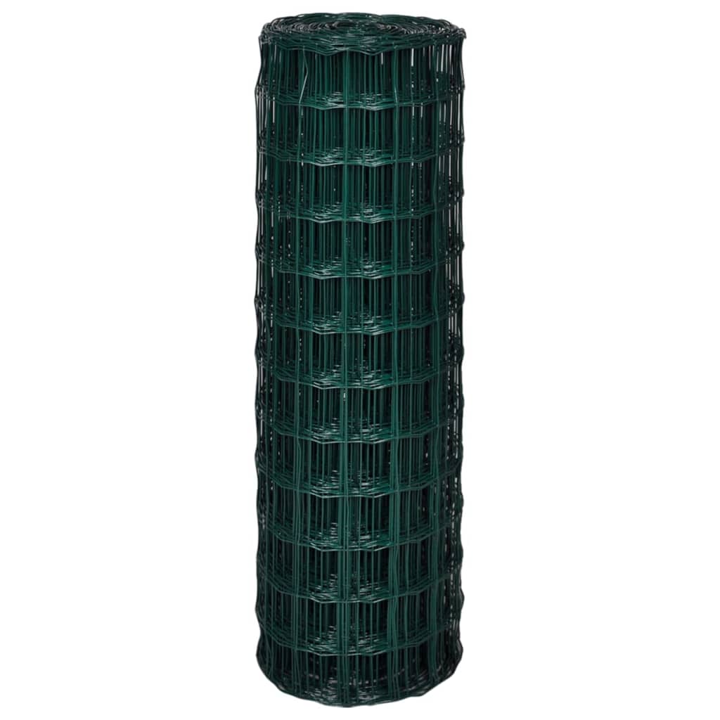 Vidaxl eurohek 25x1,2m staal groen